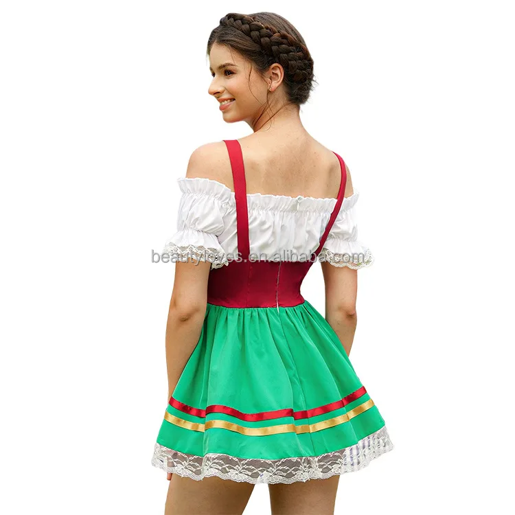 Women Carnival Costume Sexy Beer Girl Dress Club Beer Uniform Cosplay