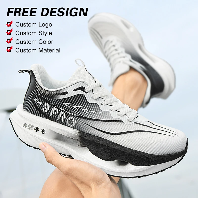 2025 Custom Logo Sports Running Shoes with Carbon Board Casual Sports Fashion Soft-Soled Basketball Style Explosive