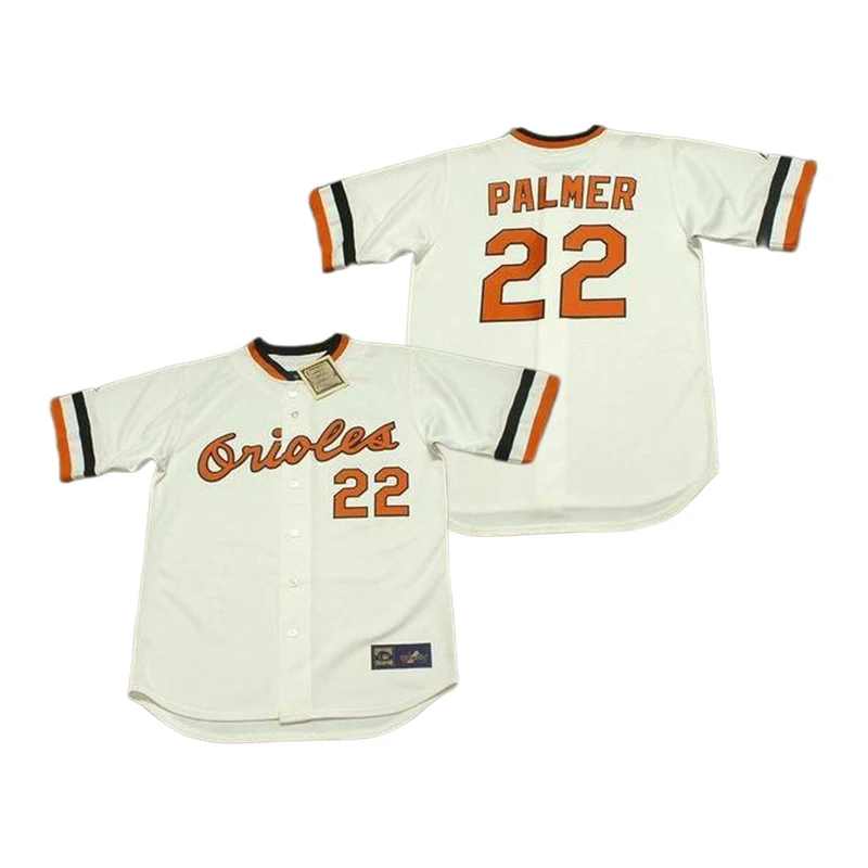 Jim Palmer Men's Baltimore Orioles Throwback Jersey - Cream Authentic