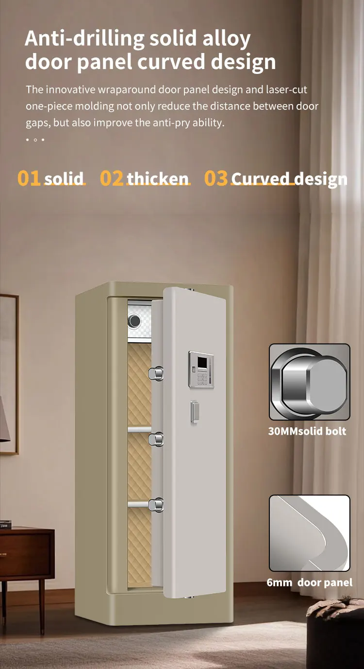 CEQSAFE Security Fingerprint Safe Home Digital Money Safe Box Anti-Theft Safe Box details