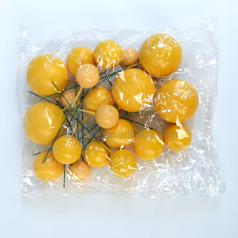 New Cake Decorating Supplies Faux Balls Party Supplies Glossy Ball Gold