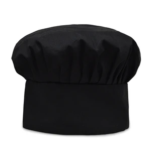 Plain Chef Hats Cheap Blank Polyester Cotton Kitchen Chef Caps Cooking Uniform Kitchen Baker Chef Hat for Restaurant