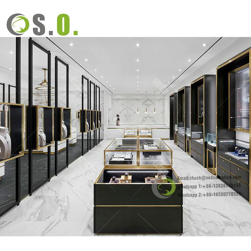 Luxury Modern Jewelry Shop Interior Design Jewelry Shop Decoration ...