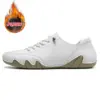 F8009M white cotton-padded shoes