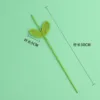 Tige de fleur double feuille-30cm