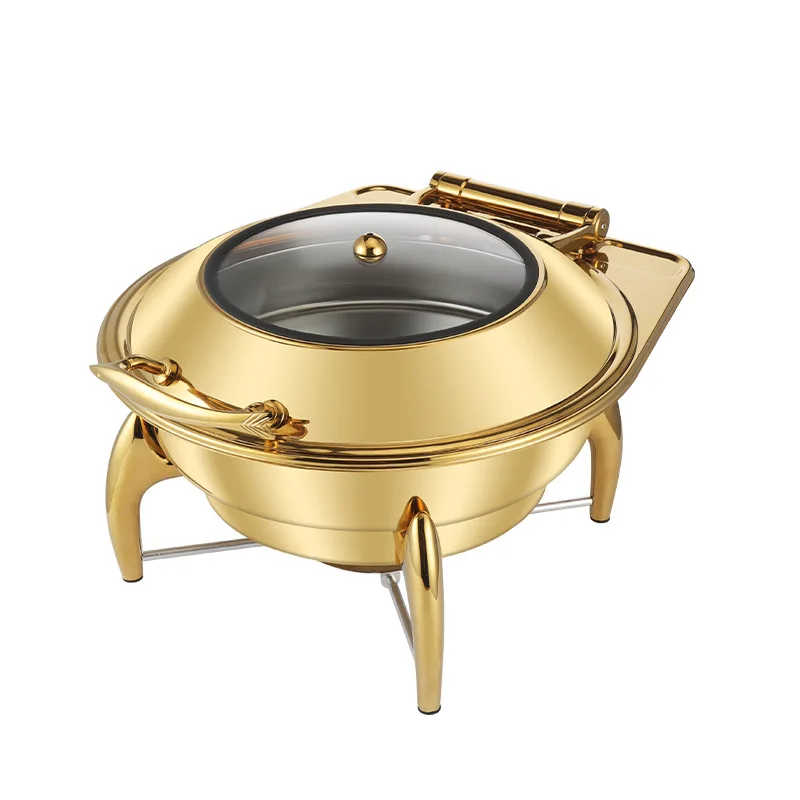 Other Hotel Supplies 6.5l Cheffing Stainless Steel Chef Dish Set Food Warmers Buffet Chafing