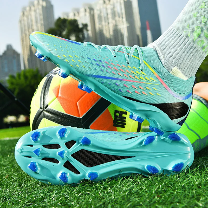 Factory Wholesale Rubber Soft Bottom Men Football Sneakers Ag Spike