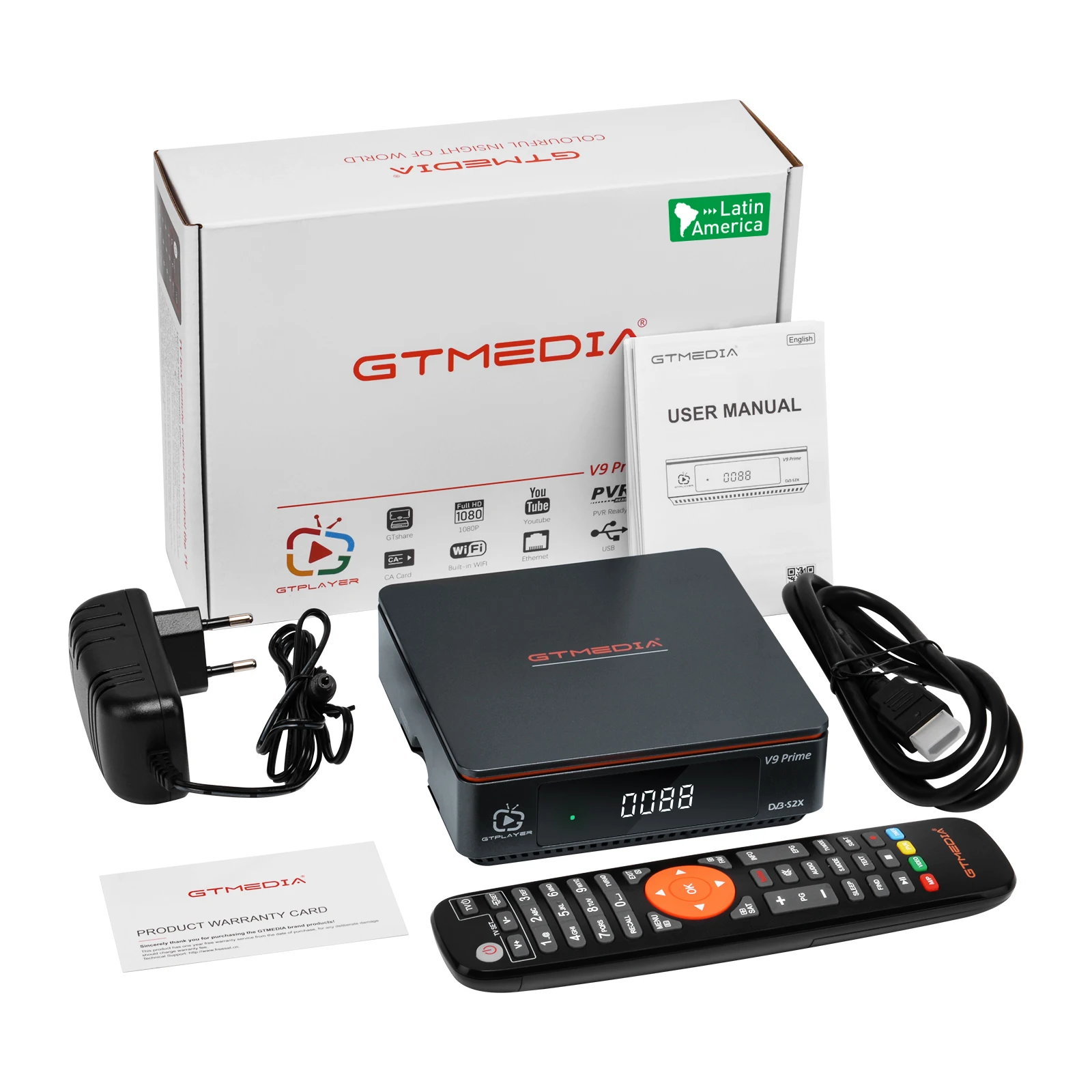 GTMEDIA V9 Prime DVB S2X Satellite Decoder with Satellite TV Channels TV Digital Satellite TV Receiver