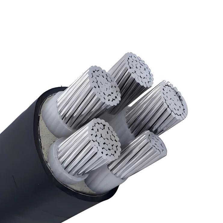 Cavi di alimentazione in pvc con rivestimento in pvc reticolato a 5 core cavo di alluminio per reti di distribuzione U1000 RO2V R2V