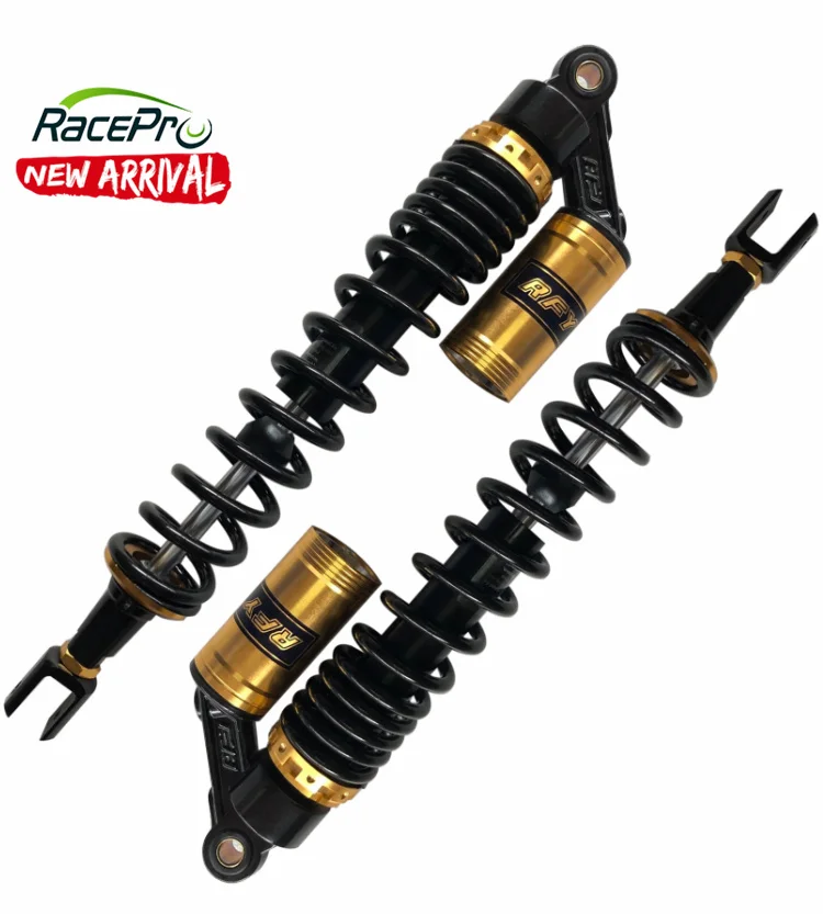 Универсальная вилка Racepro, 8 мм, пружина 455 мм, 460 мм, вилка 27 мм, амортизаторы для мотоциклов, подвеска для Honda Yamaha Suzuki Kawasak, 1 пара