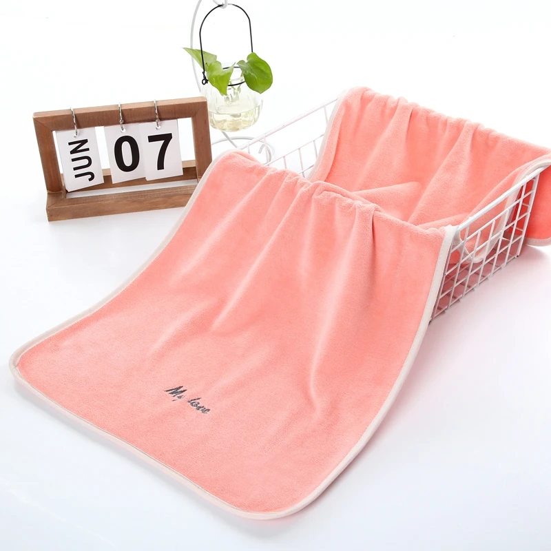 OEM customise logo microfiber towels designer super quality  absorbent thick bath towel details