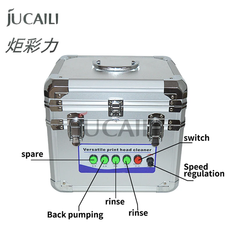 Jucaili Professional Ultrasonic Printhead Cleaner for Epson XP600 DX5 DX7 4720 I3200 I1600 Print Head Versatile Cleaning Machine