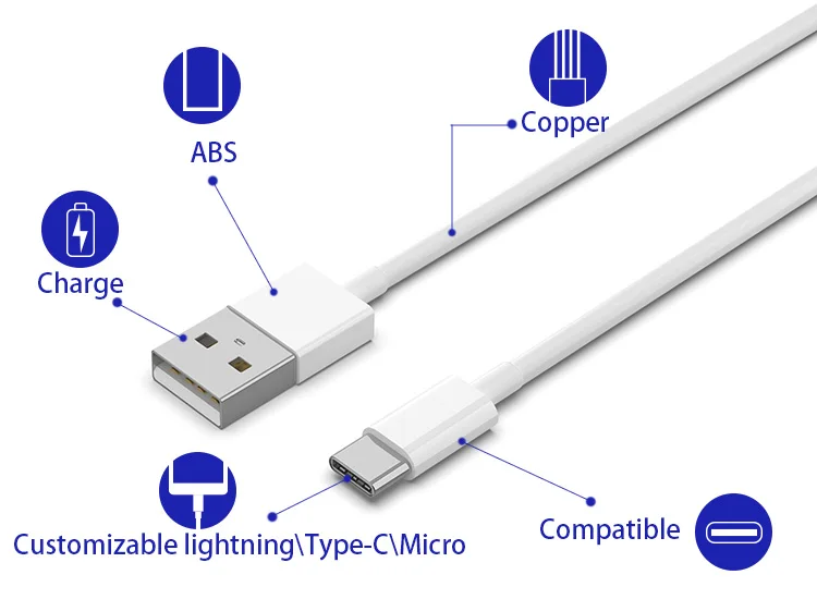Заводской TPE материал Гуанчжоу usb-кабель зарядное устройство низкие цены зарядный кабель для передачи данных обычный micro