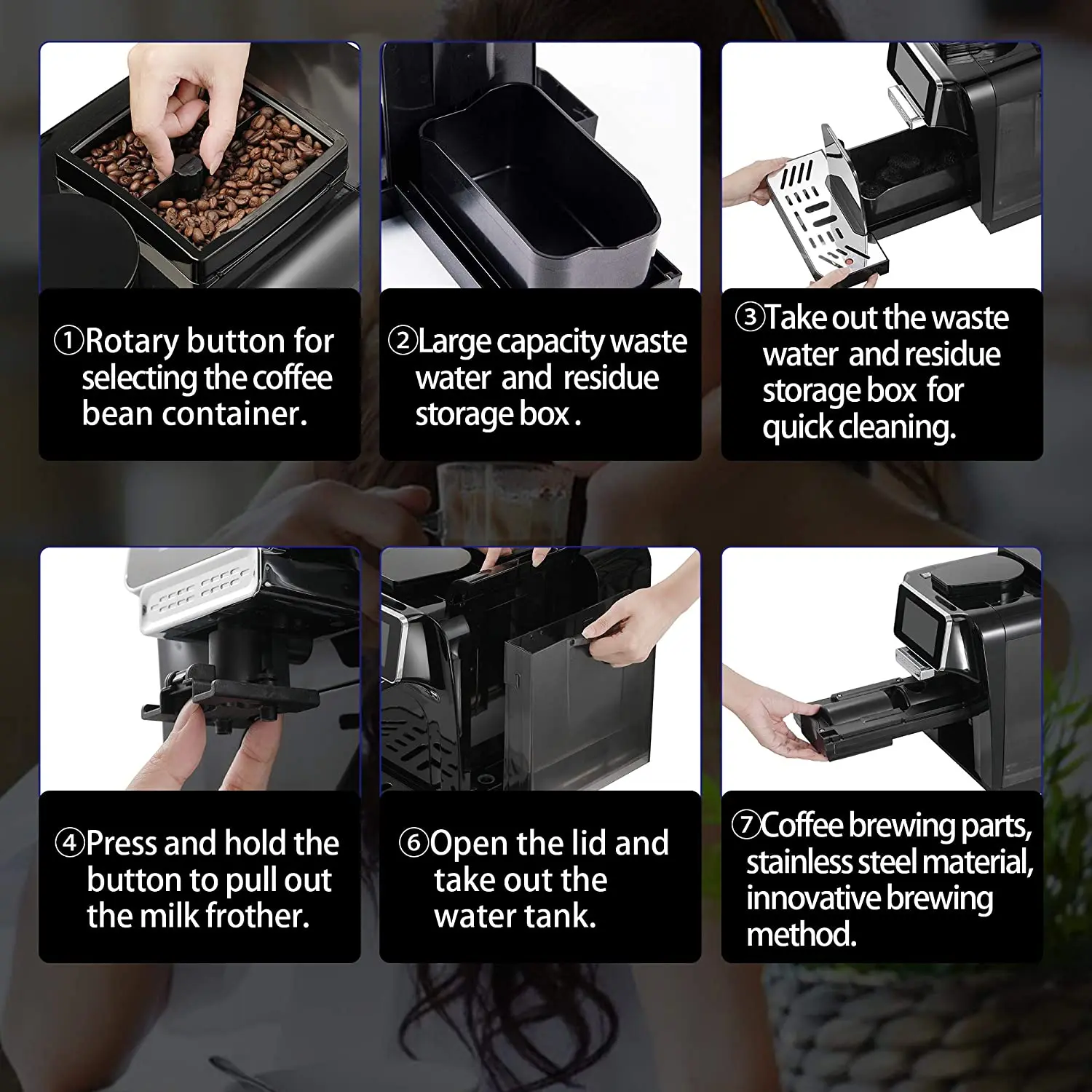 Hot Selling Touch Screen With Milk Jug Builtin Small Refrigerator