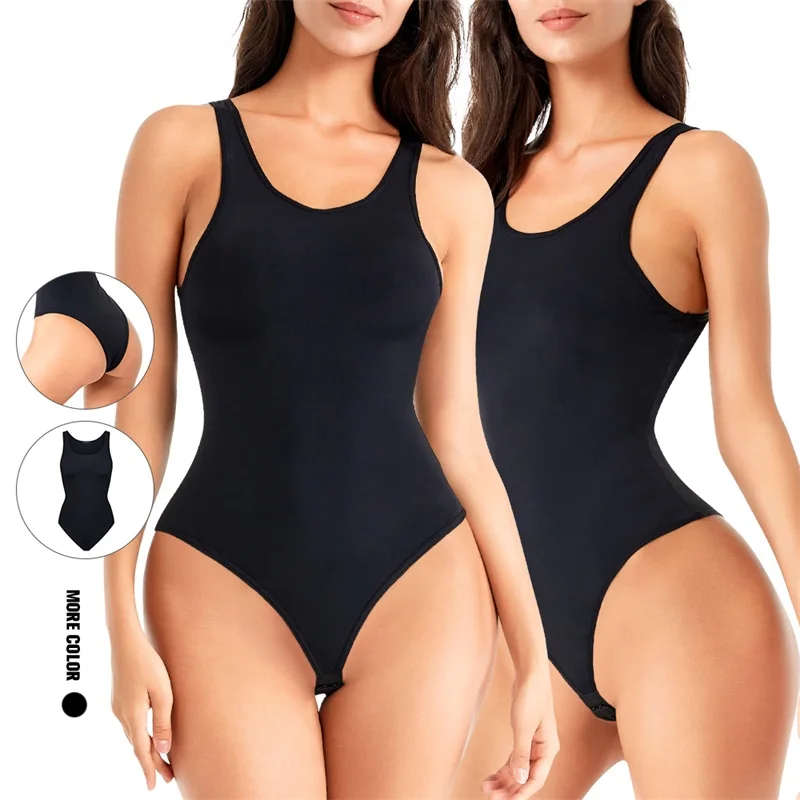 Hot Sale Plus Size Women Tummy Control Slim Body Seamless Panty Shapwear Thong Bodysuit High Waist Trainer Shaper manufacture