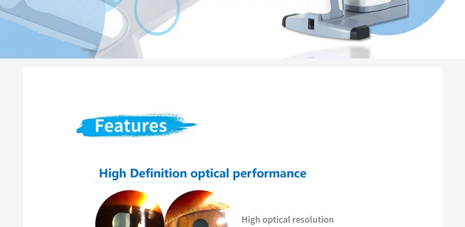 Ophthalmic 16mp Image Handheld Digital Portable Slit Lamp Handheld Slit Lamp Microscope