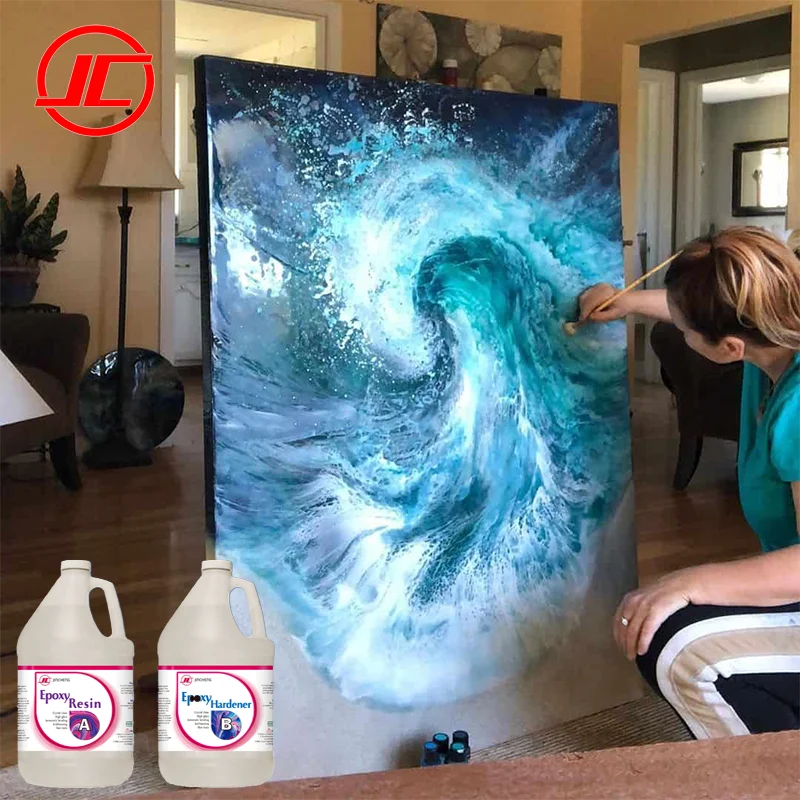 ギャラクシーレジンアート用の1ガロンセットクリアエポキシ樹脂