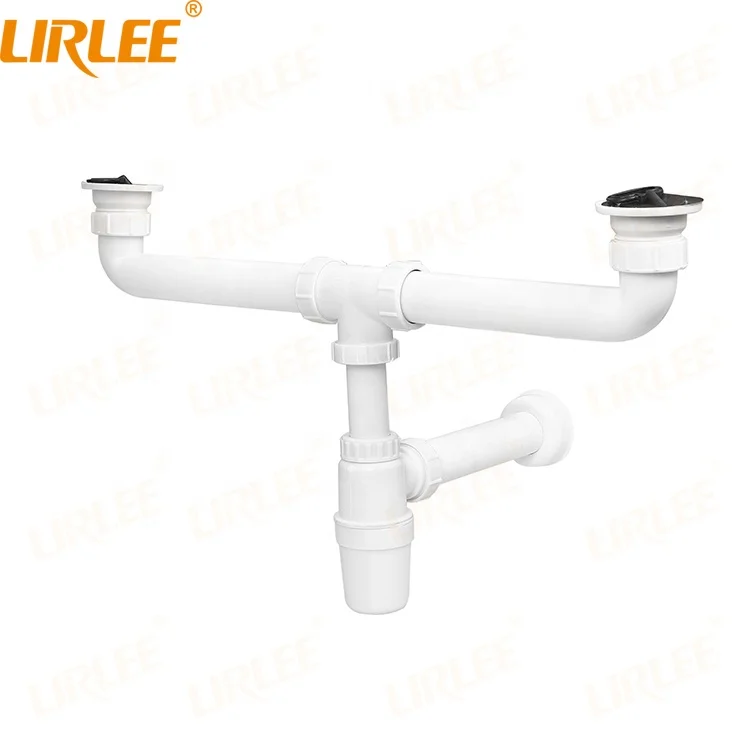 Двухсторонний сливной шланг для раковины LIRLEE аксессуары сливная труба кухонной 1-1/2