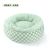 Green plaid-plush