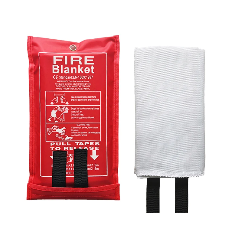2m X 2m Fire Fighting Equipment Fiberglass Cloth Welding Fire Blanket ...