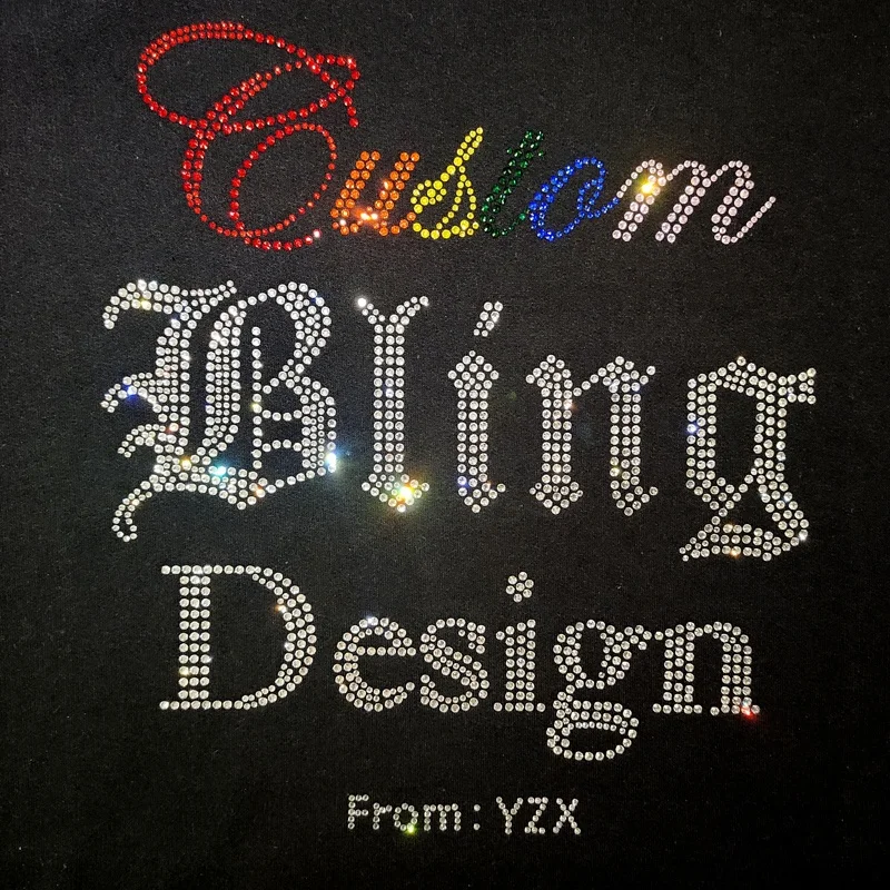Hot-Fix Stretch and Glow in the Dark Design Skeleton Skull Iron-On Motif Rhinestone Transfer