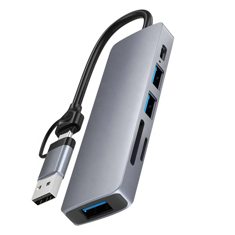 Multiport Docking Station Adapter 4 5 6 8 7 8 in 1 Type C to 4k hdmi SD TF Ethernet USB Type C Hubs