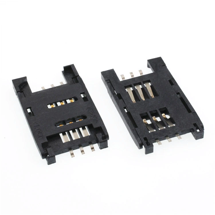 Free Sample Mirco Mini Cf Sd Tf Xd 6 8 Pin Sim Card Connector
