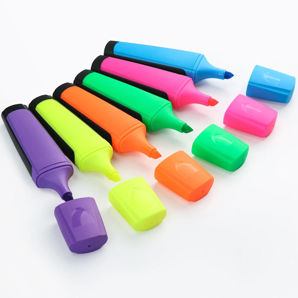 Office School Stationery Products Highlighters Private Label Fluorescent Colorful Marker Pen