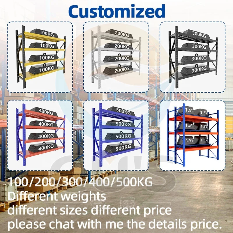Heavy Duty Adjustable Iron Stacking Racks Steel Cargo Warehouse Industrial Tool Storage Rack Shelves Display Stand Garage Metal
