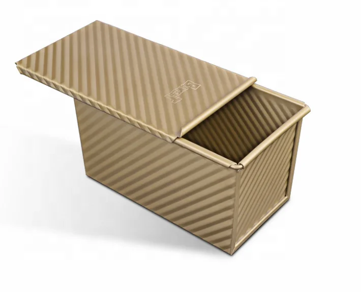 New Food Grade Aluminium Alloy Bakest Sheet Non-Stick Nordic Classic Fluted Bread Baking Mold Frying Baking Tin Mold With Lid