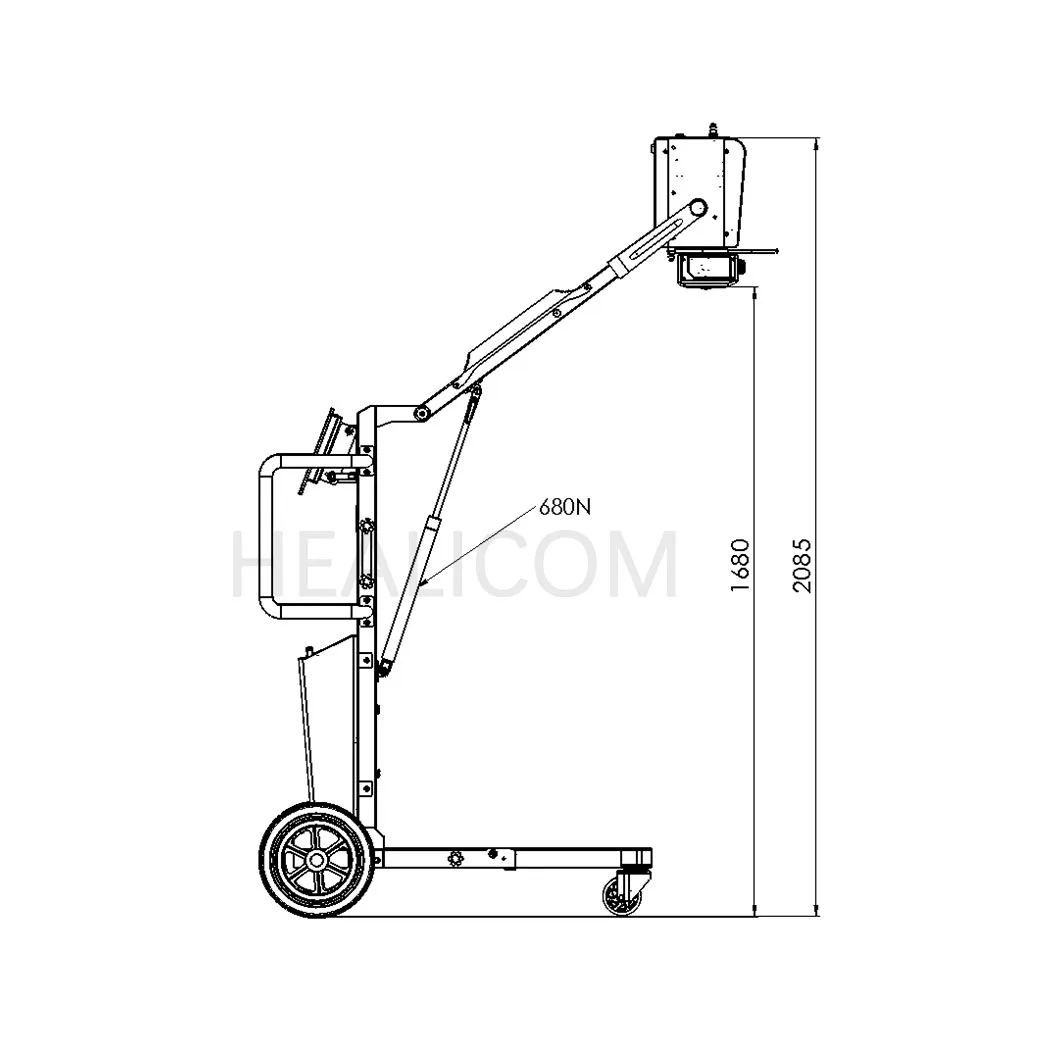 Highest Cost-effective HEALICOM HFX-08D Touch Screen Portable Mobile DR X-ray Machine