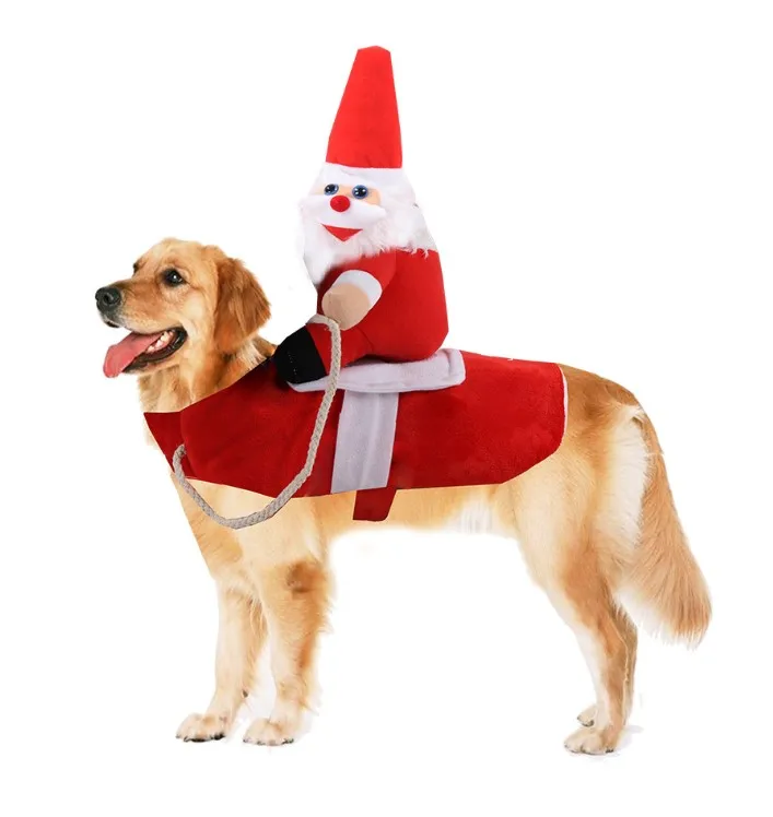 Ropa Para Perro Mascota Caliente Navidad Vestir Traje Abrigo Ropa Patrón