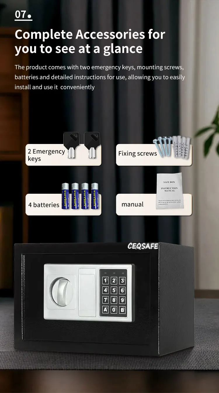 CEQSAFE 2025 American Mechanical High Quality Mini Security Safe Deposit Box supplier