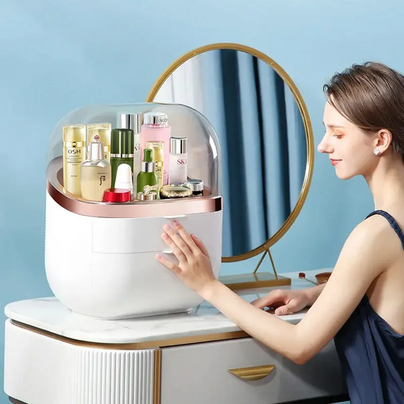 Hot Selling Low Price Dropshipping Cosmetics Fridge 22L Portable Makeup Organizer Storage Box Beauty Refrigerator for Skin Care