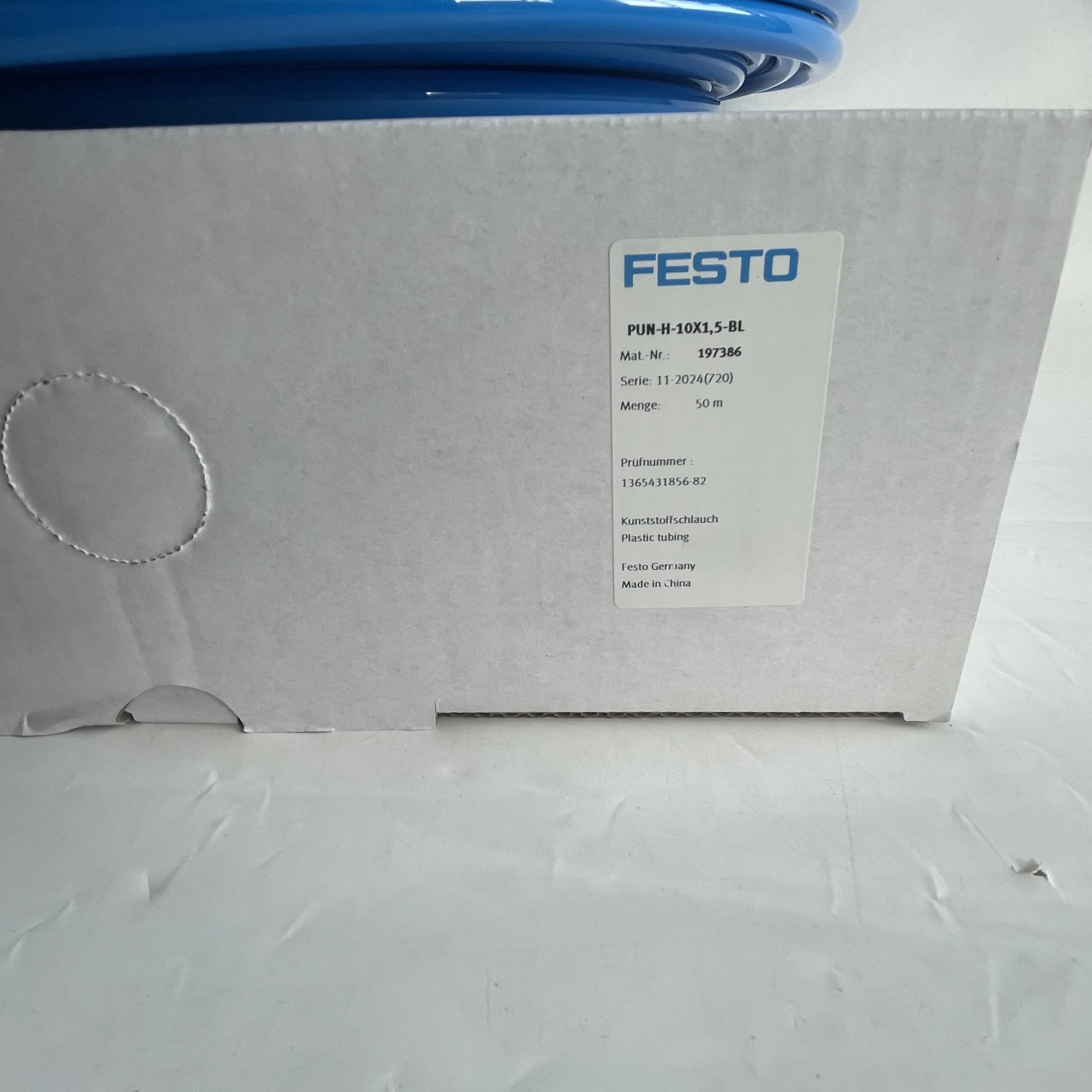 Festo Plastic Tubing PUN-H-10X1,5-BL Festo Plastic Tubing PUN-H-10X1,5-BL