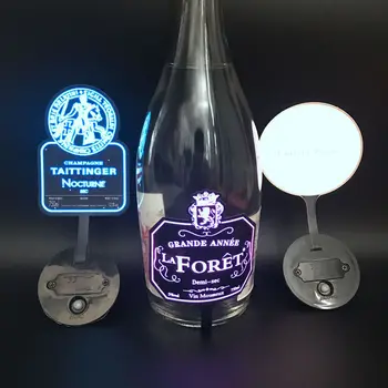 Source waterproof luminous EL bottle label for liquor bottles, EL champagne  labels, electroluminescence panels as EL bottle labels on m.
