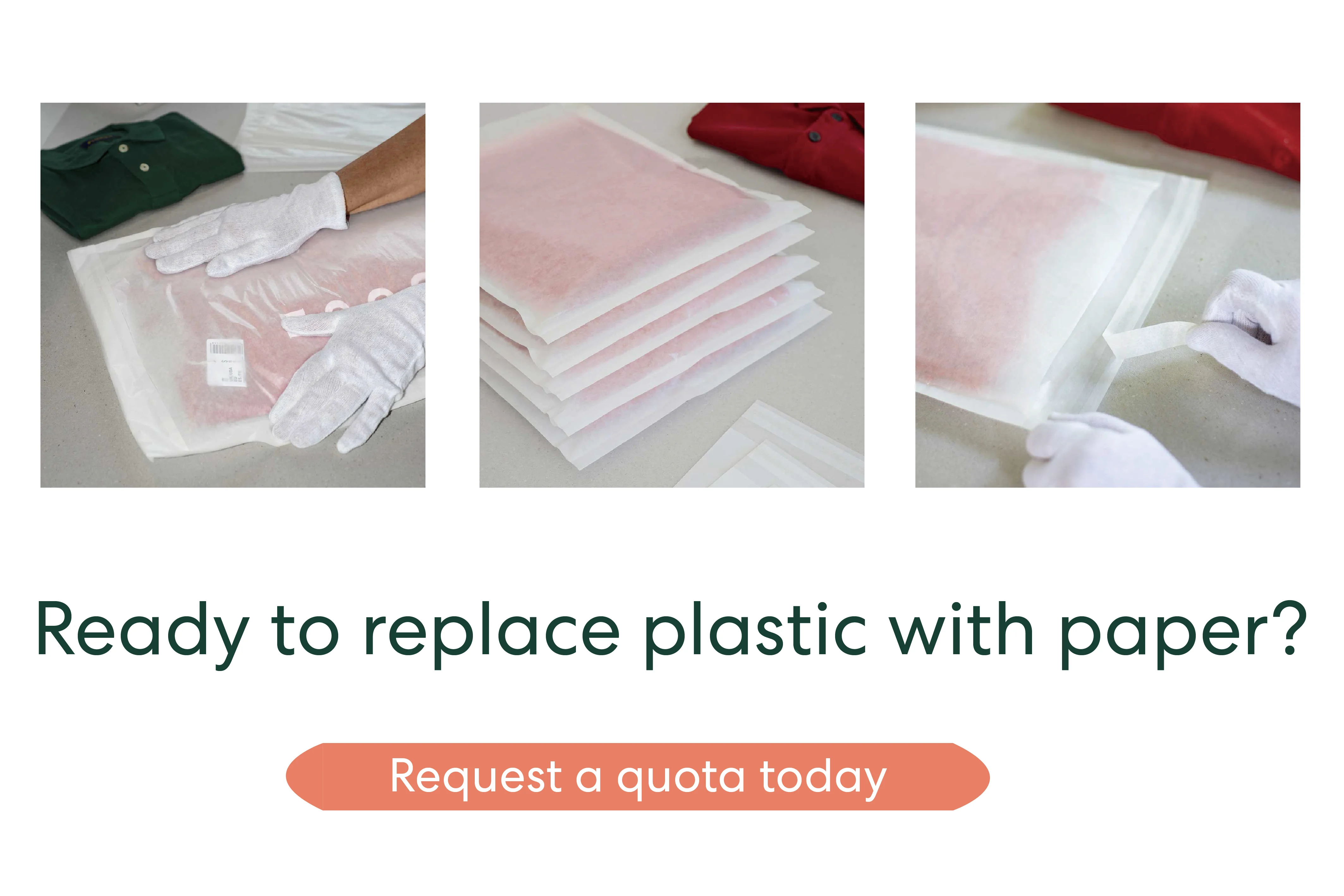 Custom Biodegradable Glassine Paper Bag Garment Compostable Clothing