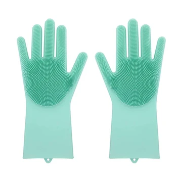 Household Scrubber Kitchen Clean Tool Multifunction Dishwashing Silicone Gloves Kitchen For Cleaning