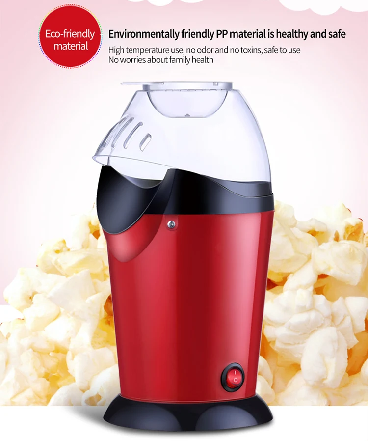 Wholesale Price PP Material Home Use Electric Automatic Popcorn Maker Children Popcorn Machine