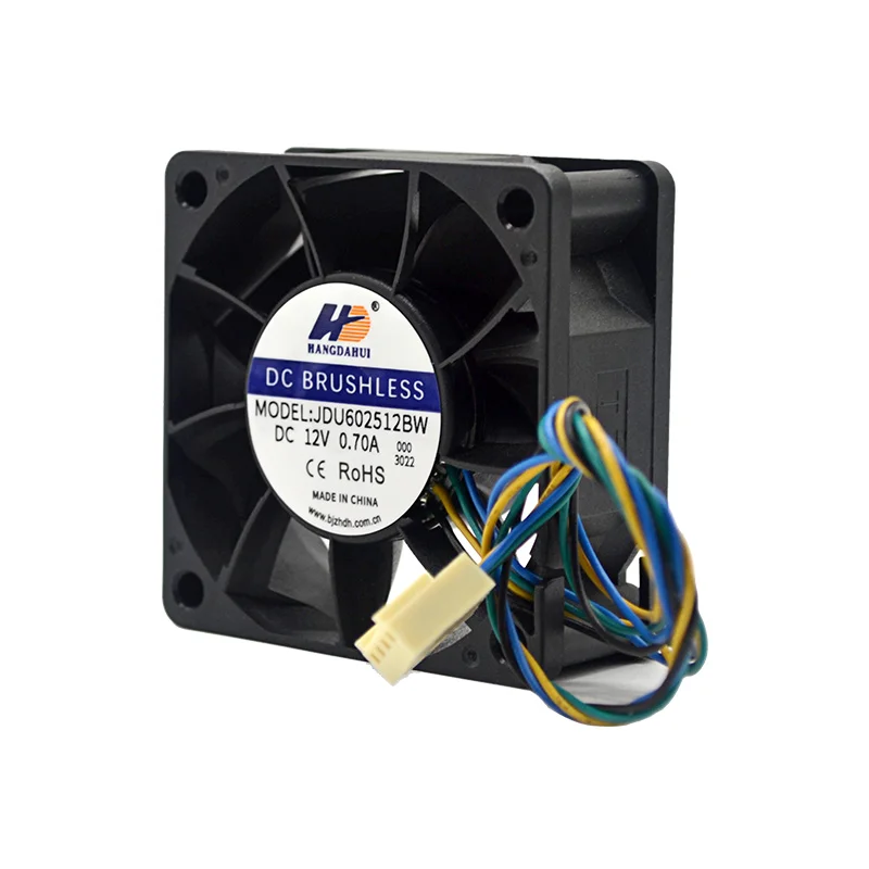 High Quality 800rpm 4pin Pwm 60mm Server 6025 Dc 12v Axial Fan 60x60x25