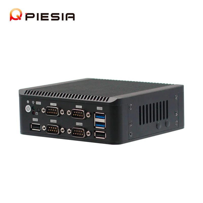 Piesia Celeron J4125 J1900 J6412 Router Mini PC Nano 2 Lan 6Com Quad Core 6USB DDR4 X86 Linux Fanless Ubuntu Thin Client Mini PC