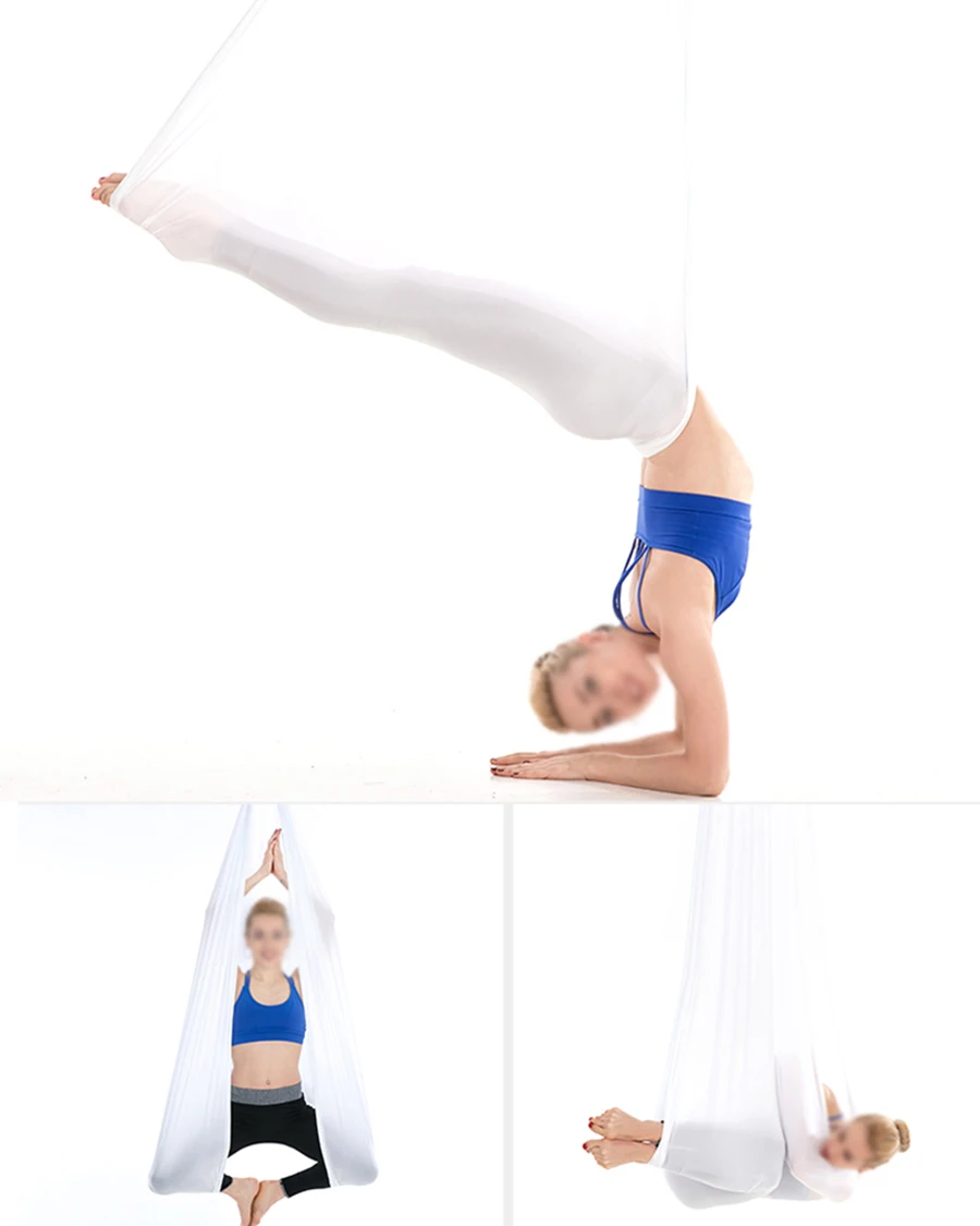 High Quality Wholesale Custom Cheap yoga hammock with handles flying aerial swing