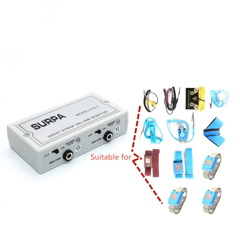518-2 ESD Wrist Strap On-line Monitor Antistatic Wrist Strap