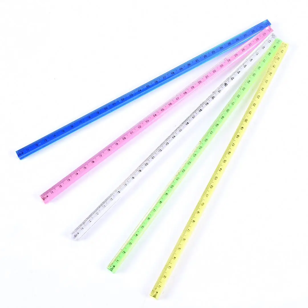 African School Student Ruler12 Inch 30cm Clear Straight Ruler Plastic ...