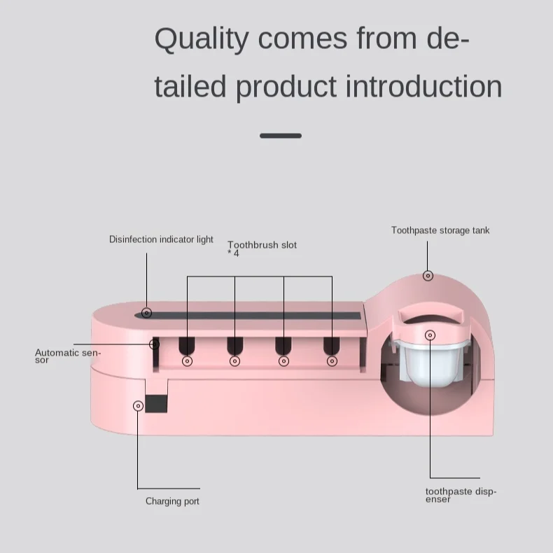 Умный Стерилизатор зубных щеток Портативный ультрафиолетовый стерилизатор зубной