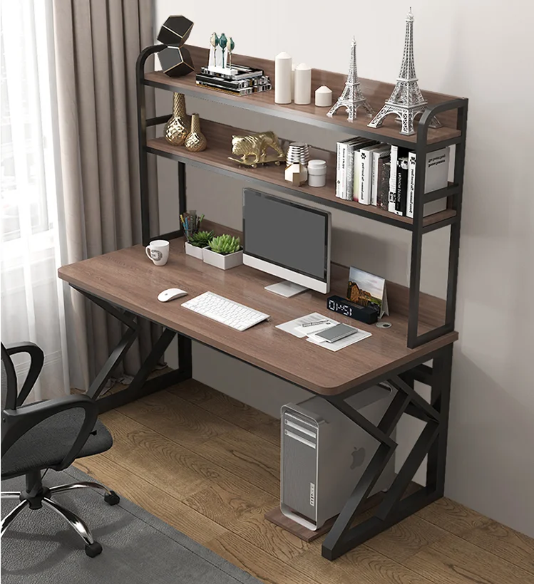AILICHEN Computer Desk with Desk and Book Shelf
