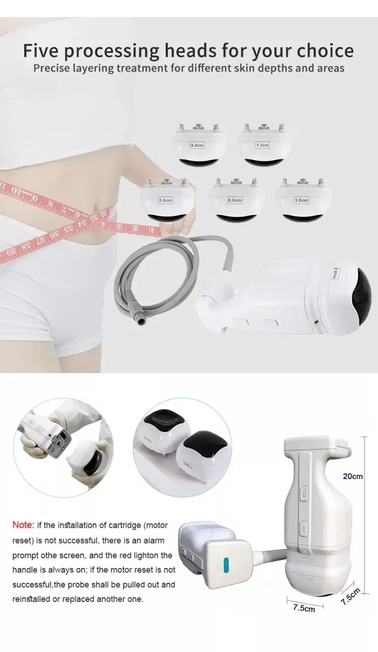 Discover the LipoSonic HIFU Machine for non-invasive fat reduction and body sculpting. Advanced ultrasound technology delivers targeted fat destruction, skin tightening, and visible slimming results for professional clinics and med spas. LipoSonic HIFU Machine for Body Slimming Weight Loss