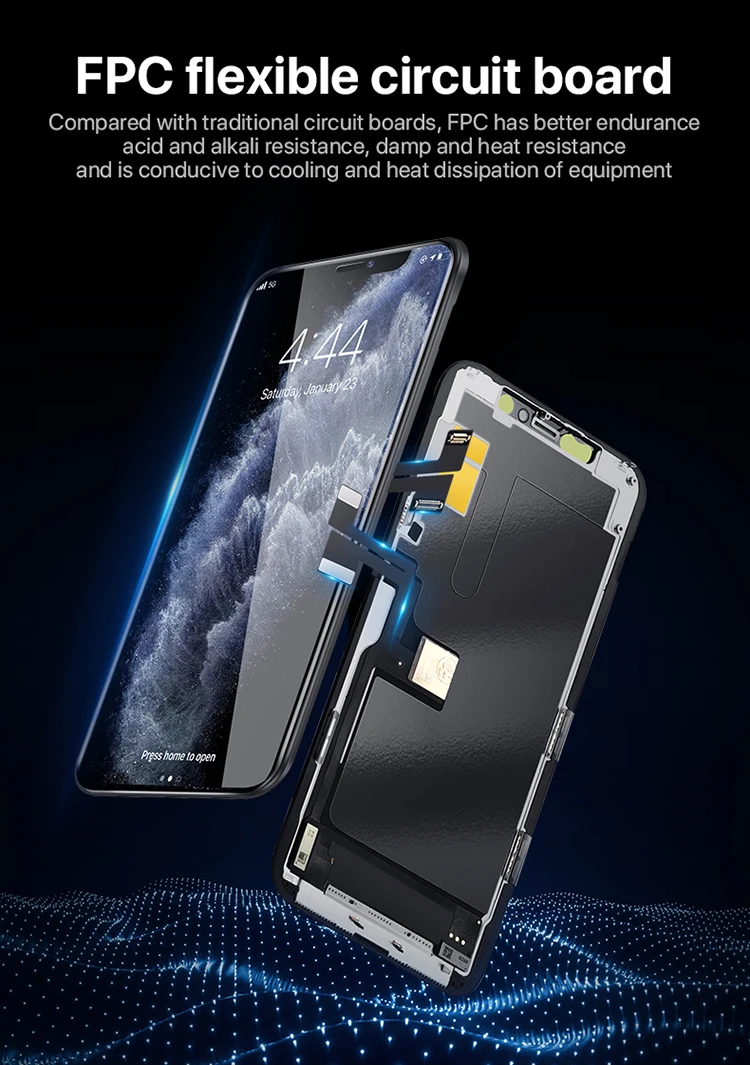 bajin tft优质手机lcd屏幕为iphone 11 pro lcd屏幕总成更换