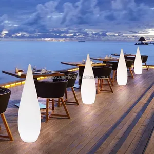 Hot Sale Holiday Birthday Wedding Anniversary Party Rain Drop Art Decor Plastic Led Patio Beach Pool Decorative Luminous Lamp