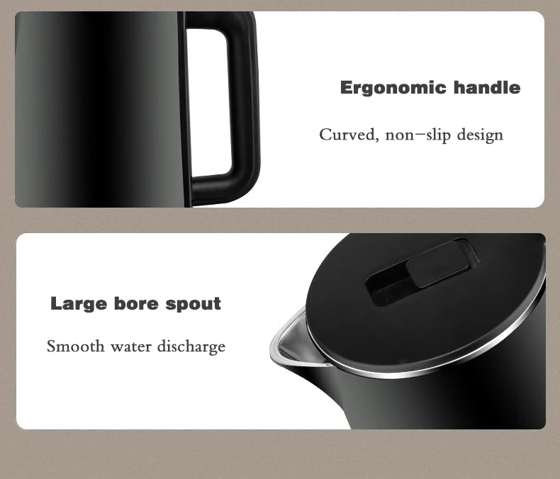 hot selling high quality plastic stainless steel electric kettle 1.8L 1500watt for home appliance kitchen hotel